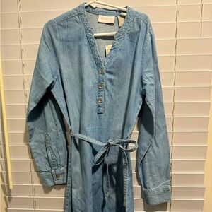 Girls long sleeve Jean dress